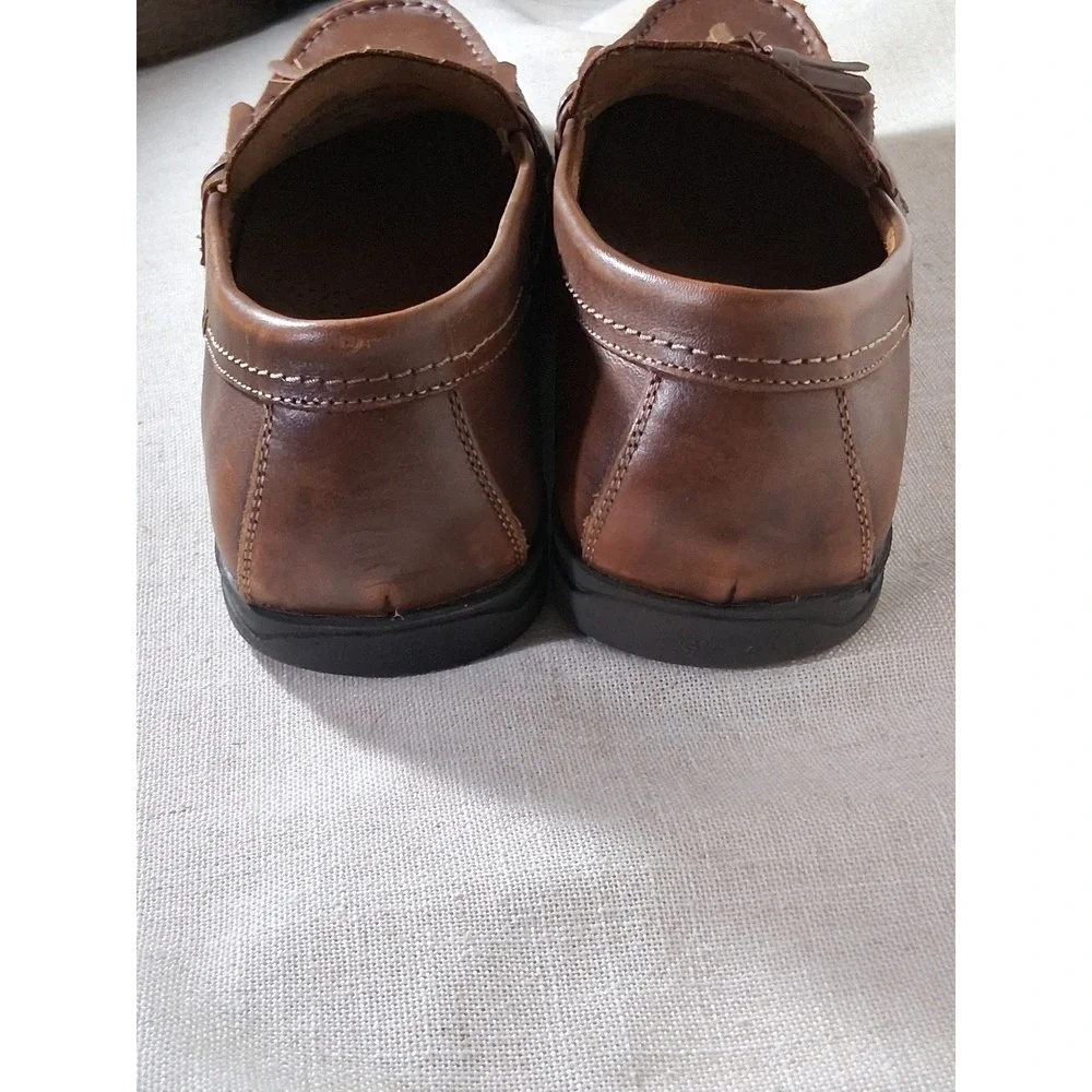 GH Bass Miguel Mens Brown Leather Kiltie Tassel Loafers Shoes 10.5M